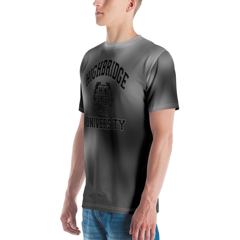 H.B.U. Apparel Men's T-shirt/  Tie-Dye Gray & Blk