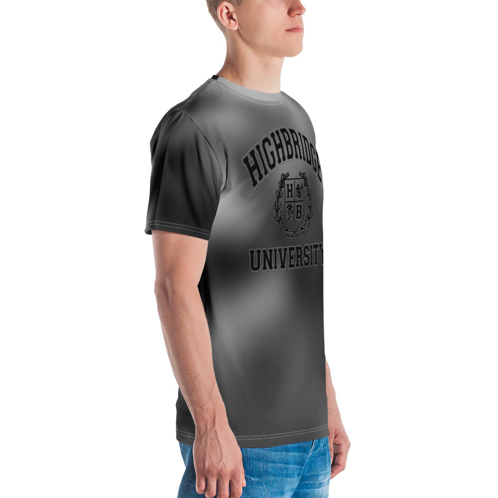 H.B.U. Apparel Men's T-shirt/  Tie-Dye Gray & Blk