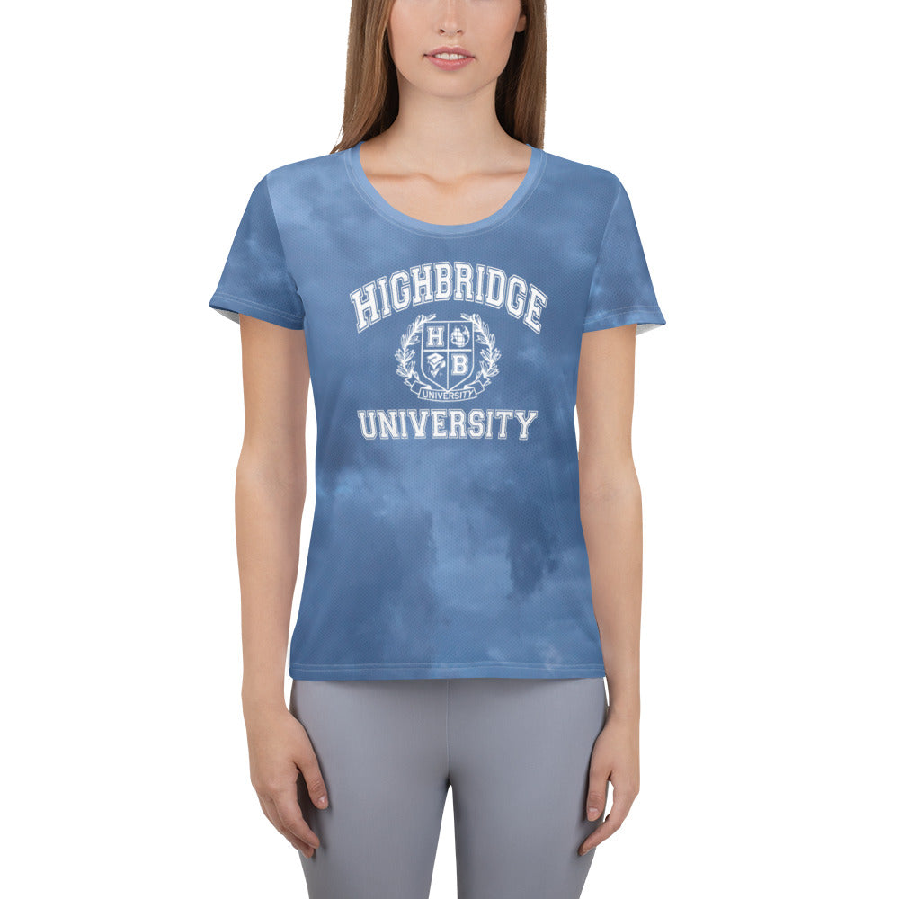 H.B.U. Apparel Women's Athletic T-Shirt/ Cloudy Blue