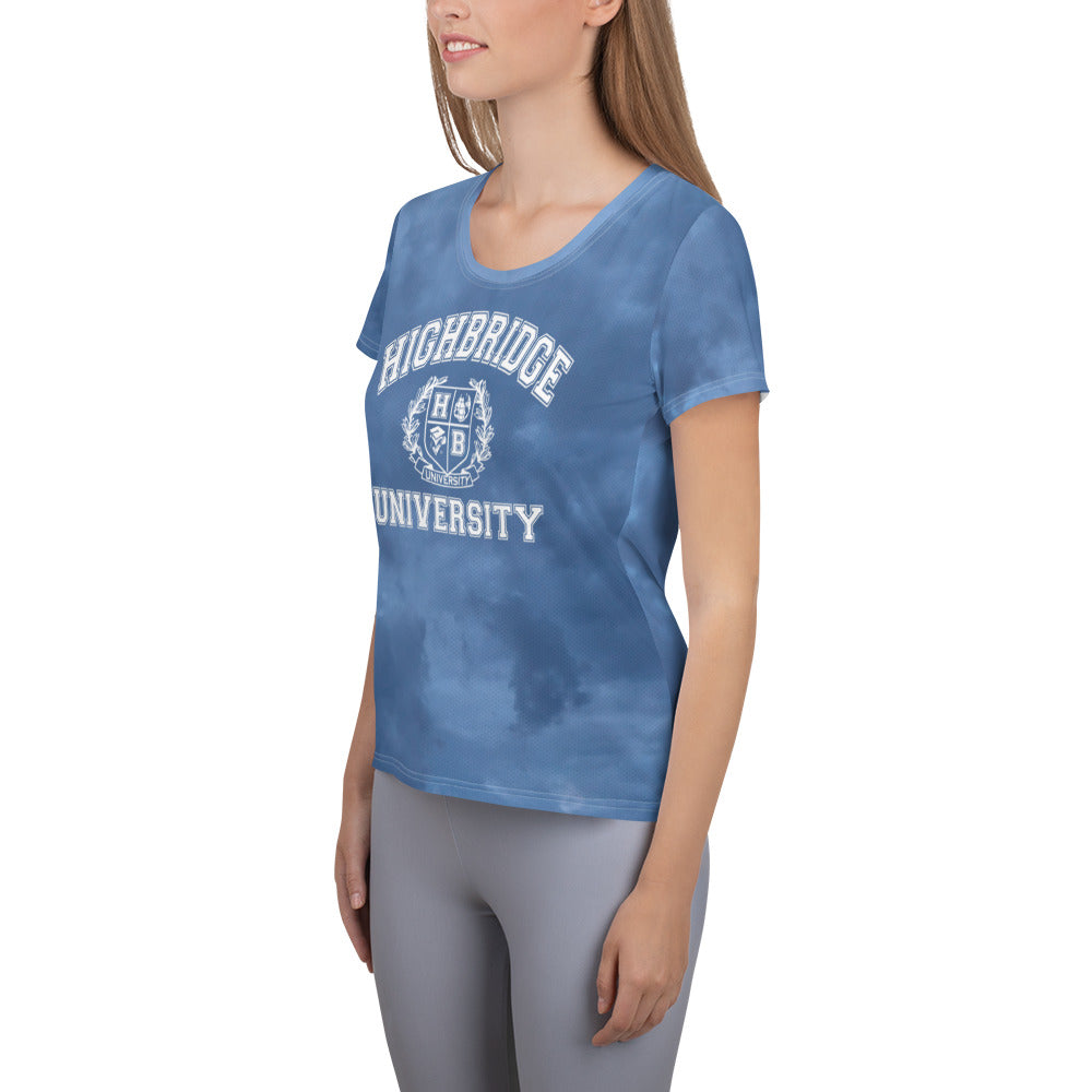 H.B.U. Apparel Women's Athletic T-Shirt/ Cloudy Blue