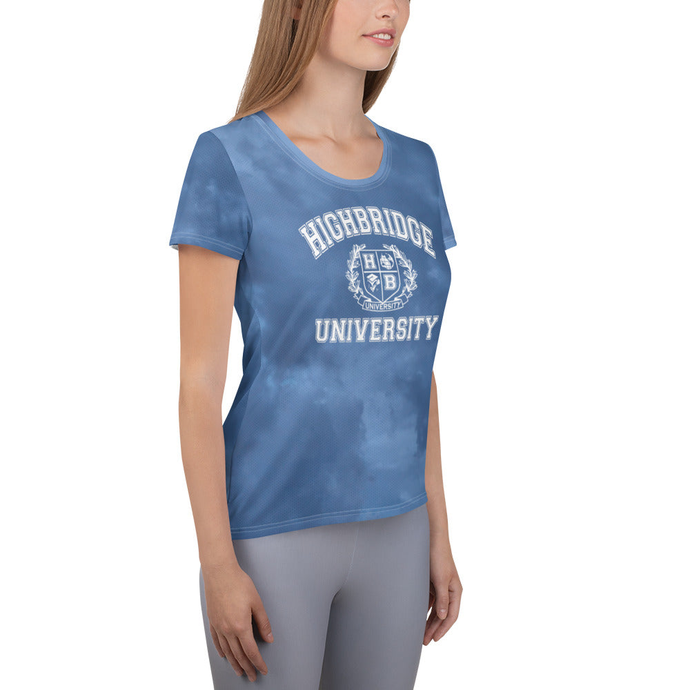 H.B.U. Apparel Women's Athletic T-Shirt/ Cloudy Blue