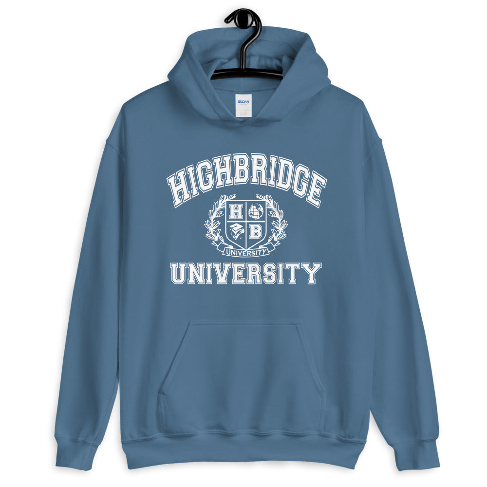 H. B. U. Indigo Blue Unisex Hoodie